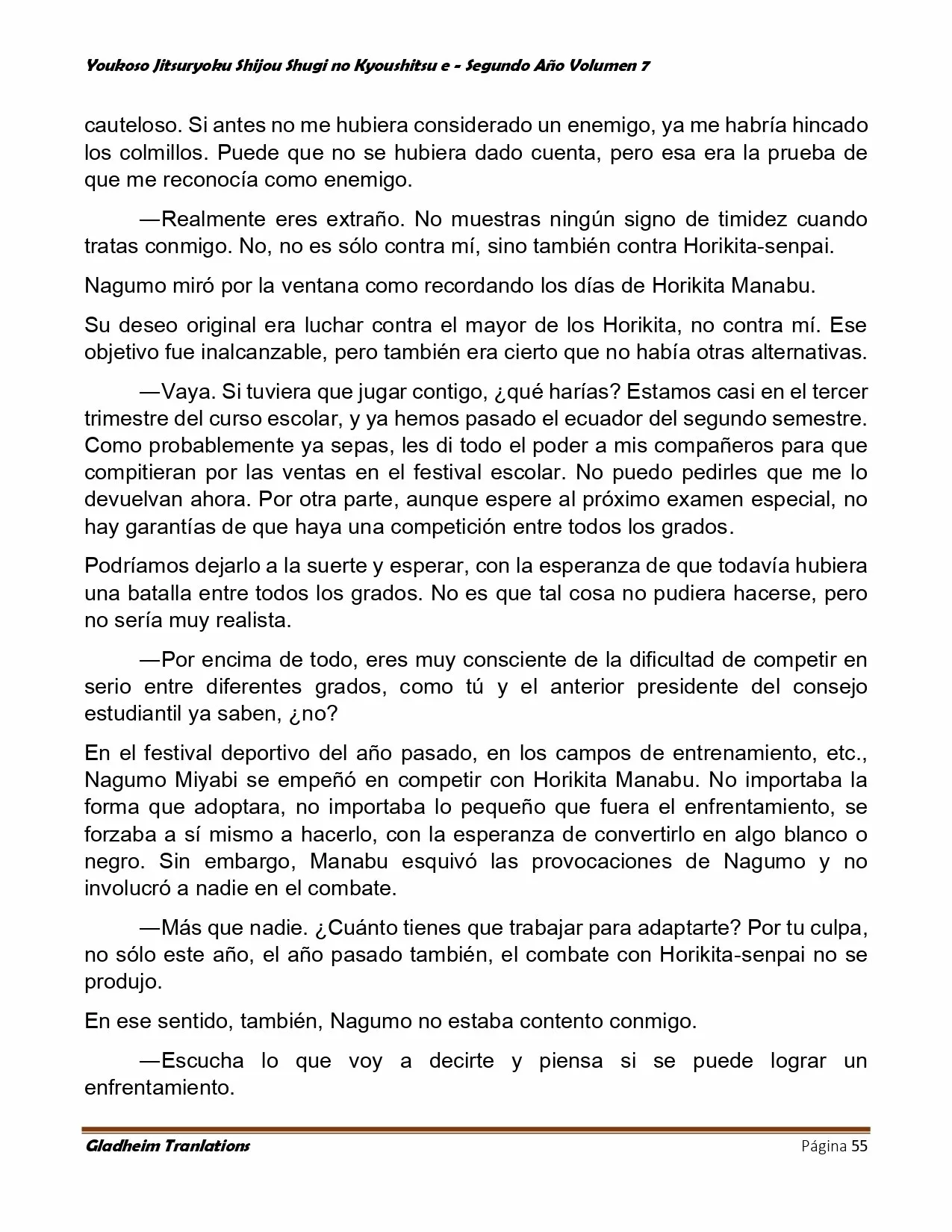 Página 55 del Manga