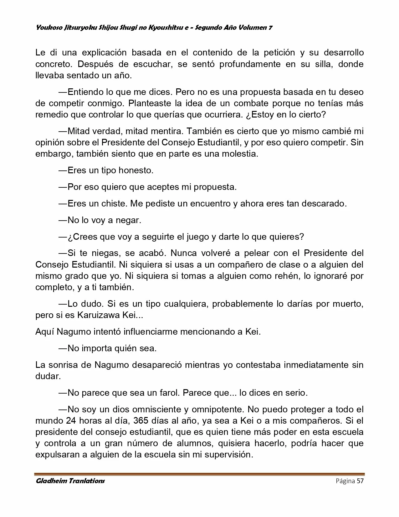 Página 57 del Manga