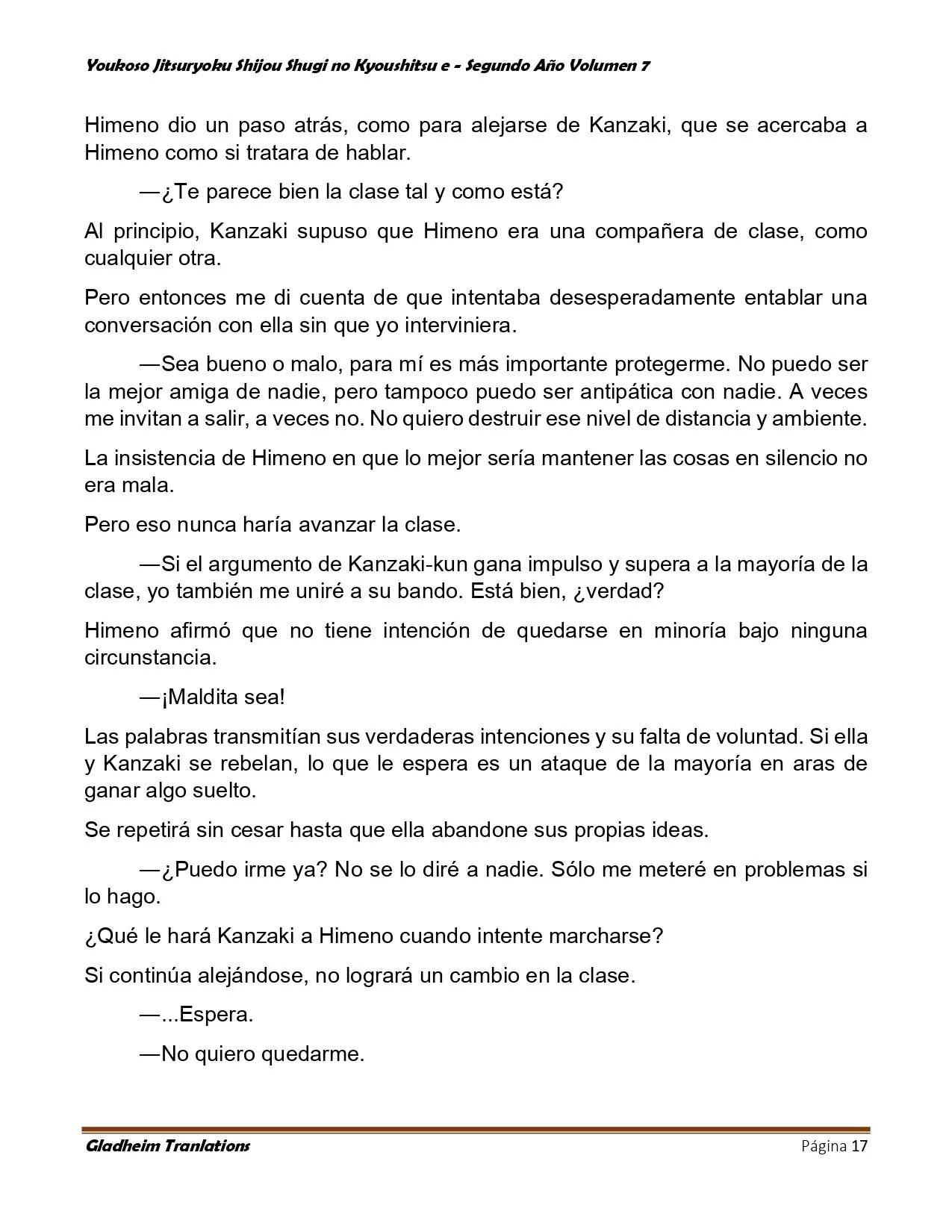 Página 17 del Manga