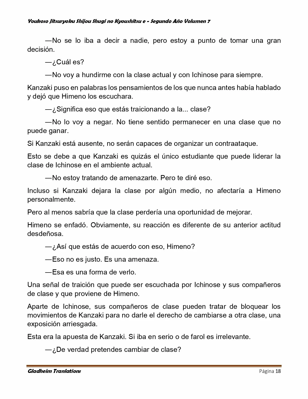 Página 18 del Manga