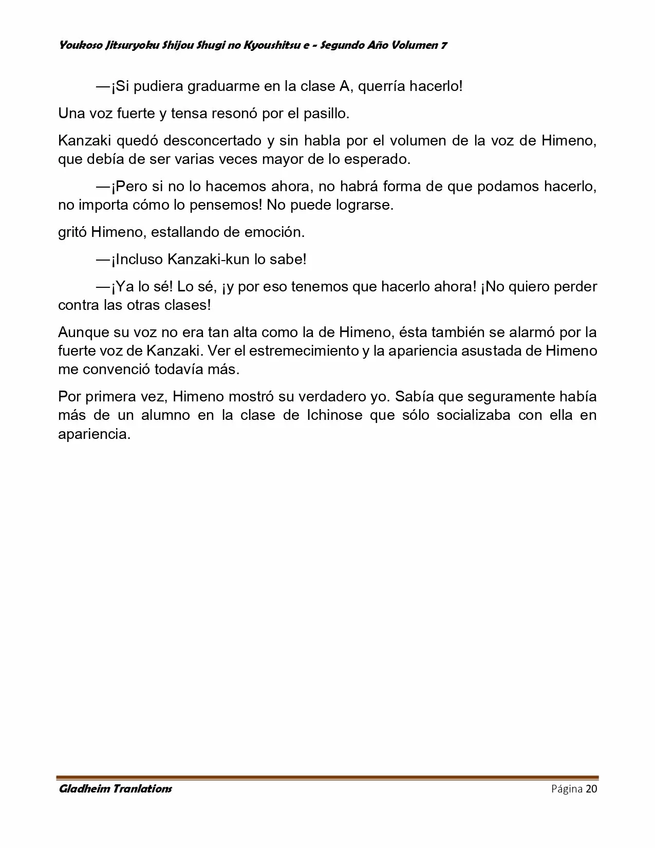 Página 20 del Manga