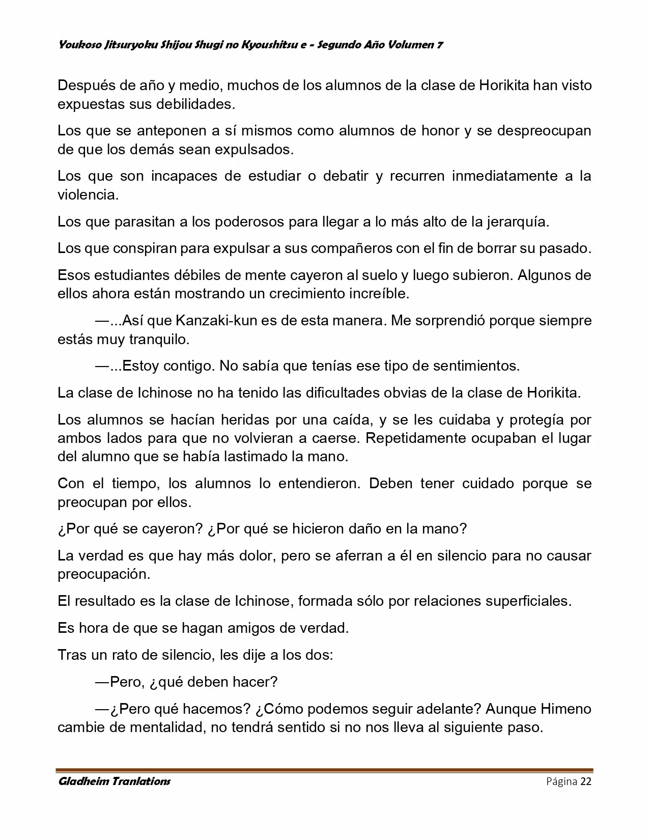 Página 22 del Manga