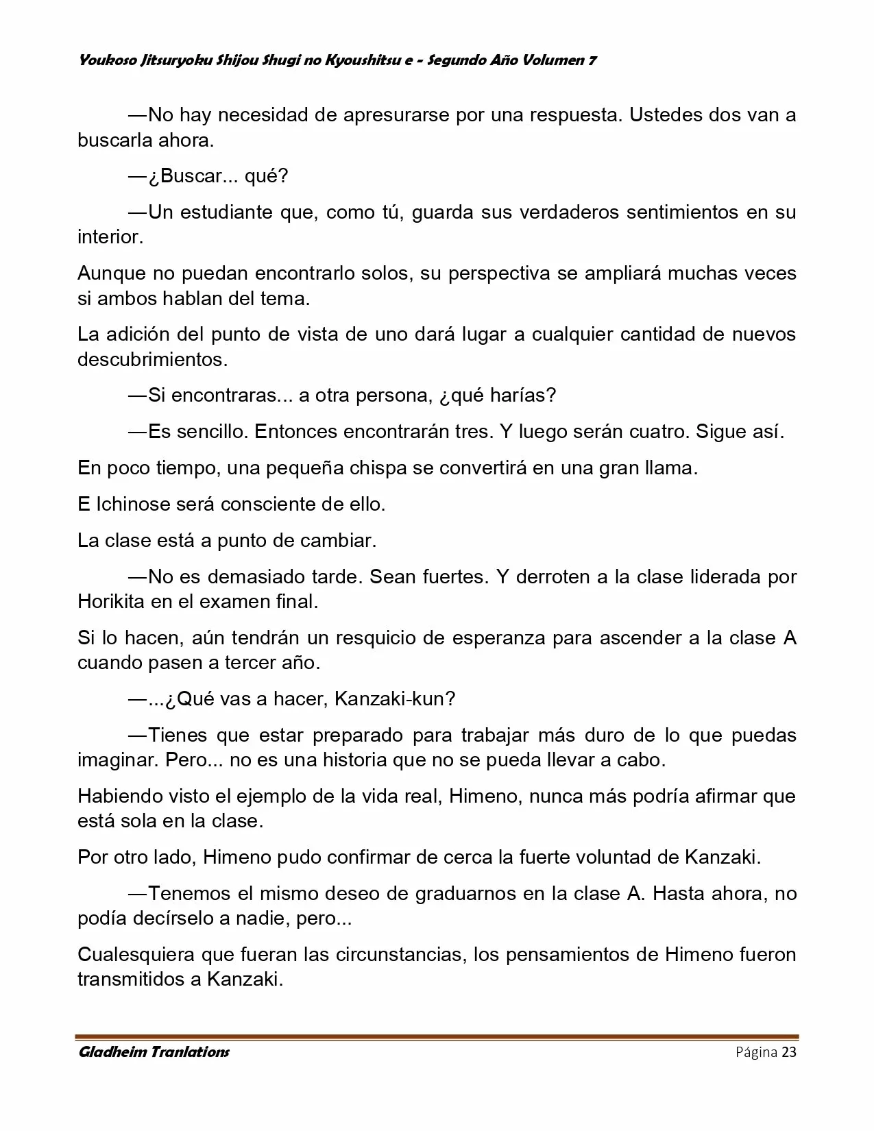 Página 23 del Manga