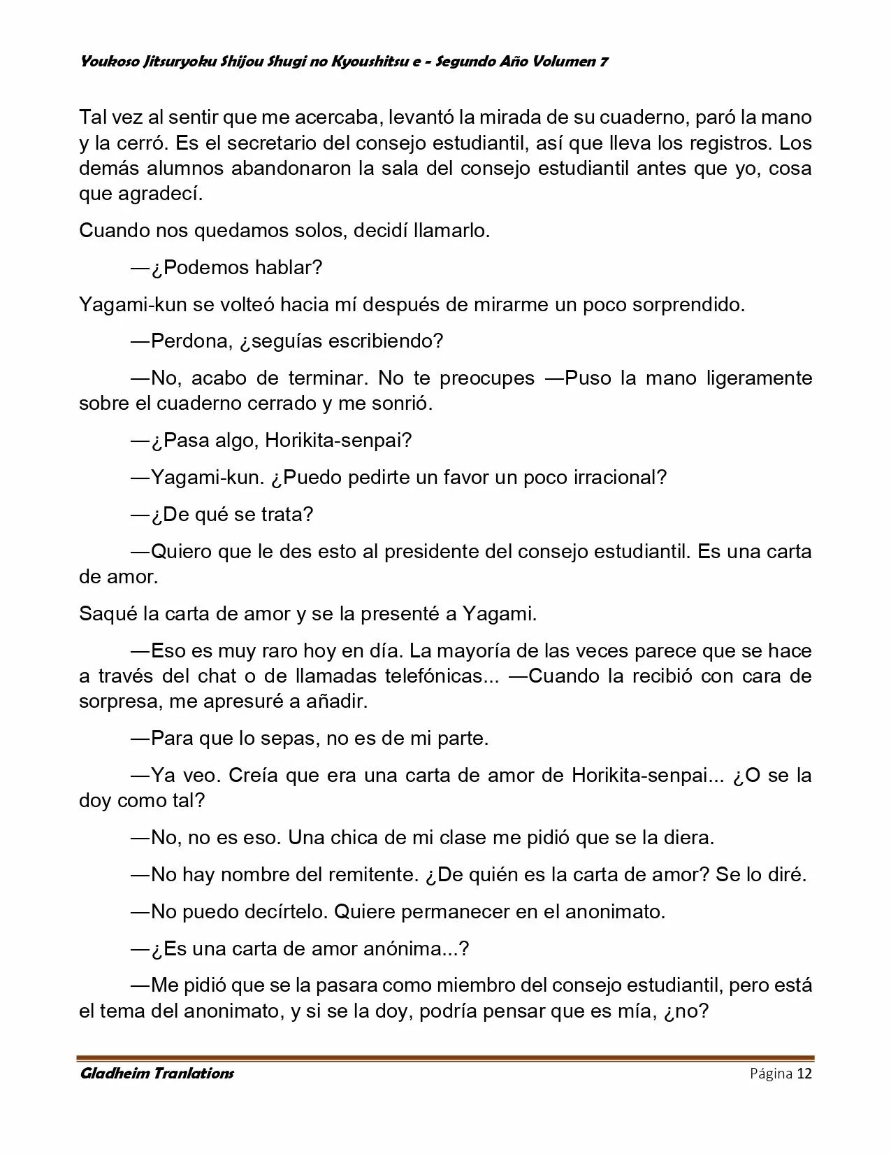 Página 12 del Manga