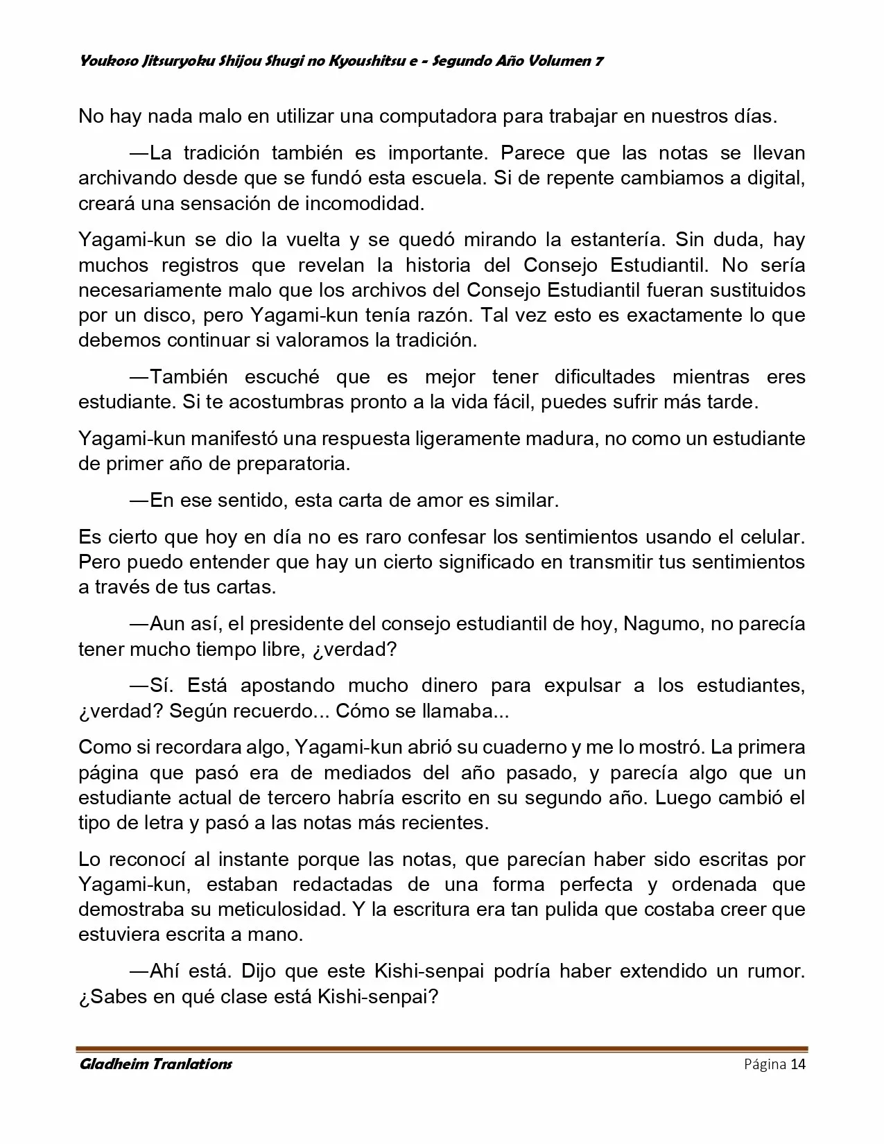 Página 14 del Manga