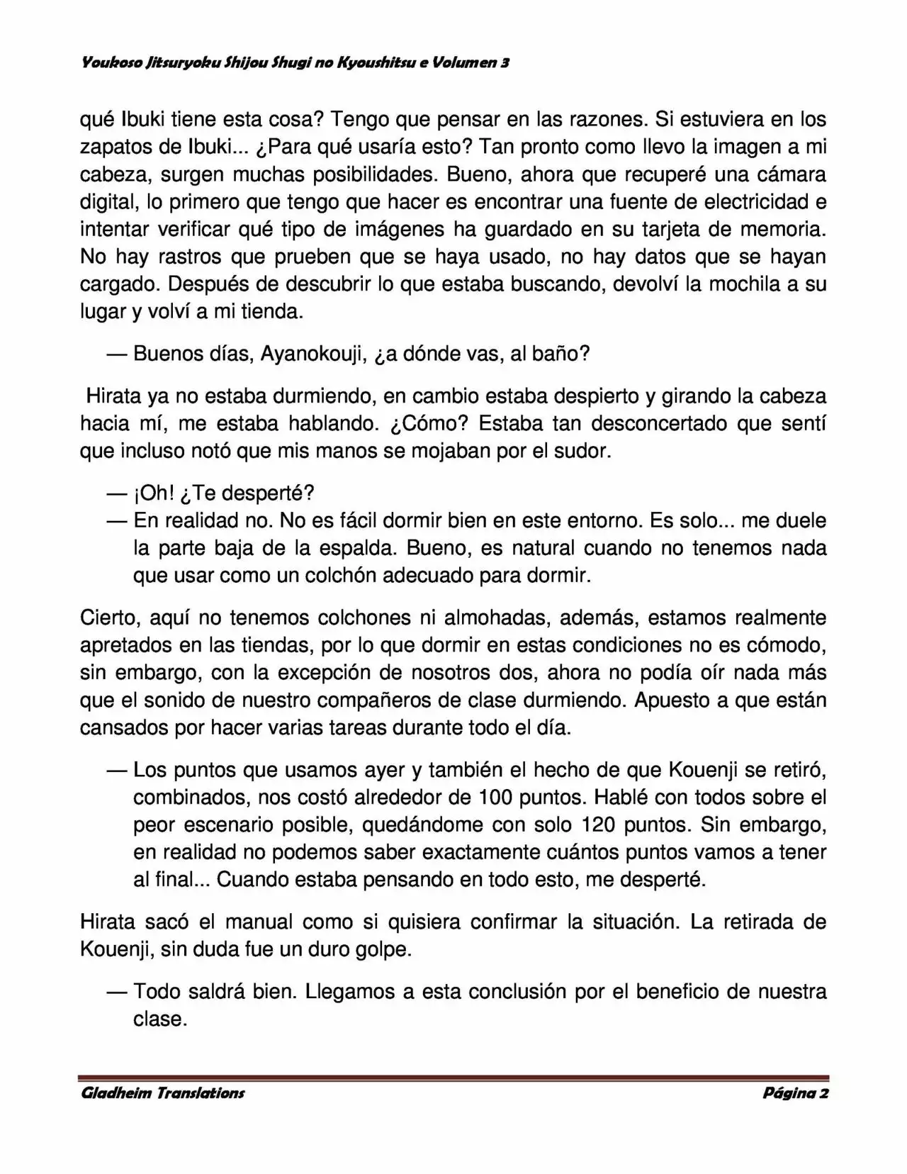 Página 2 del Manga