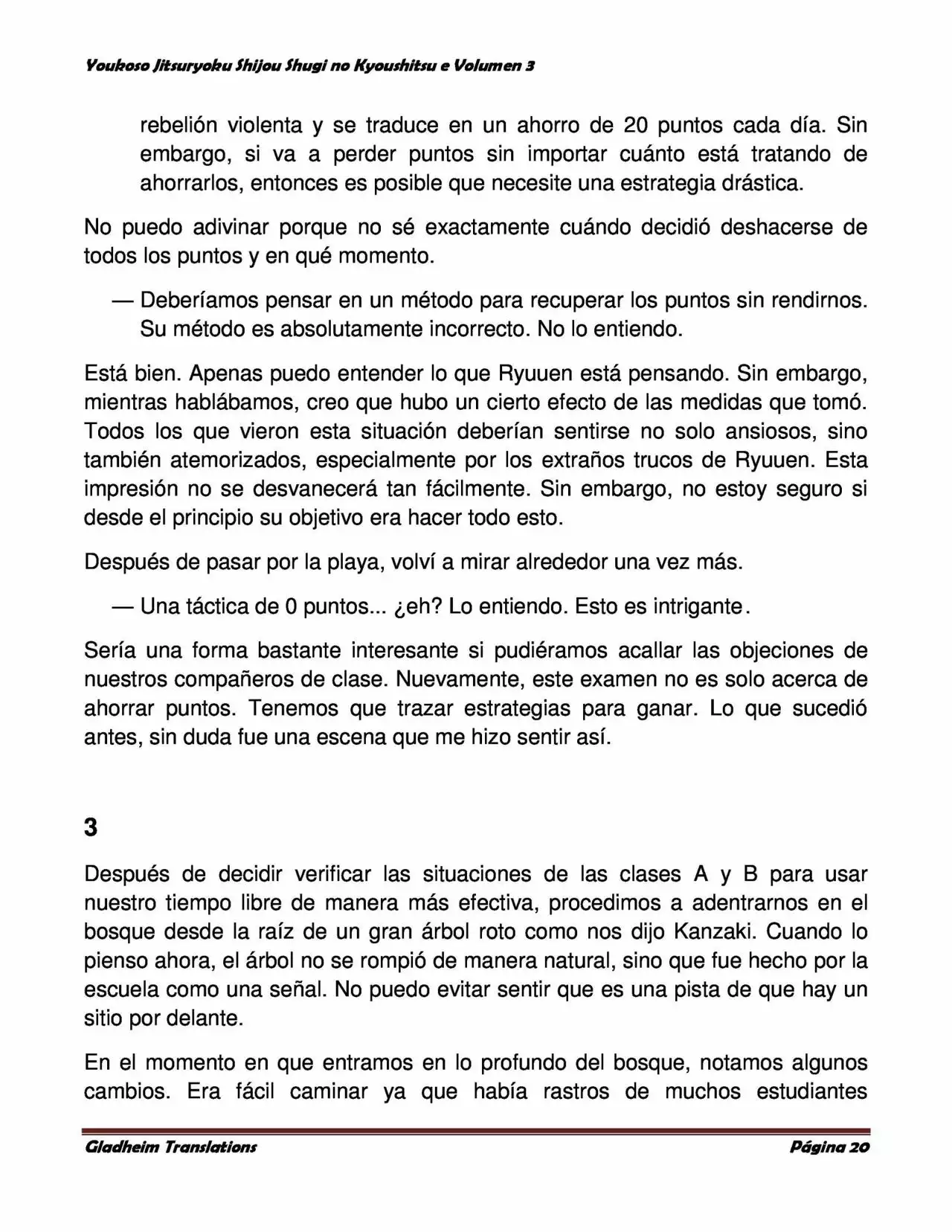 Página 20 del Manga