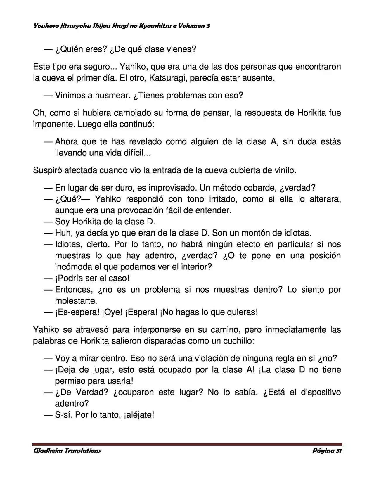 Página 31 del Manga