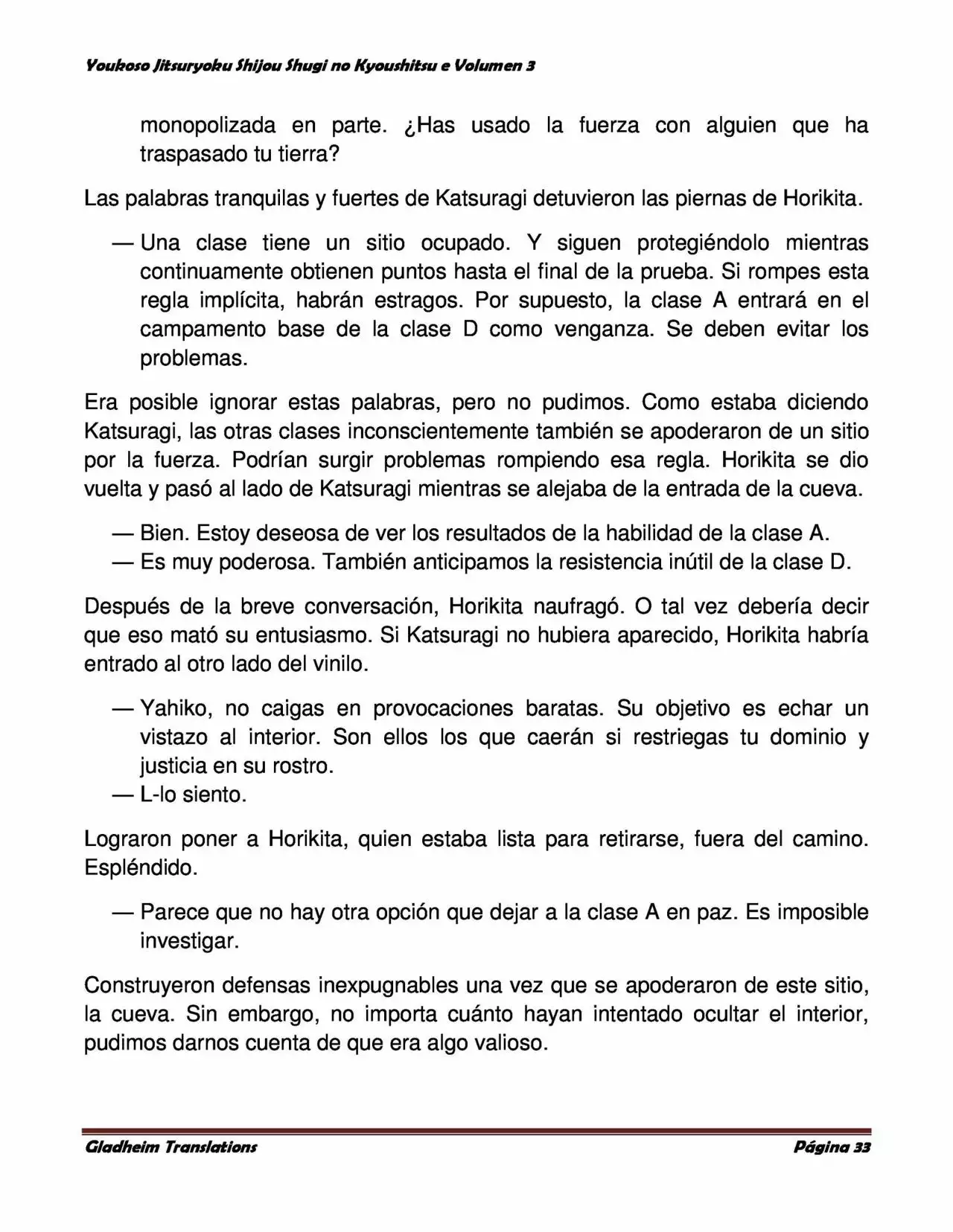 Página 33 del Manga