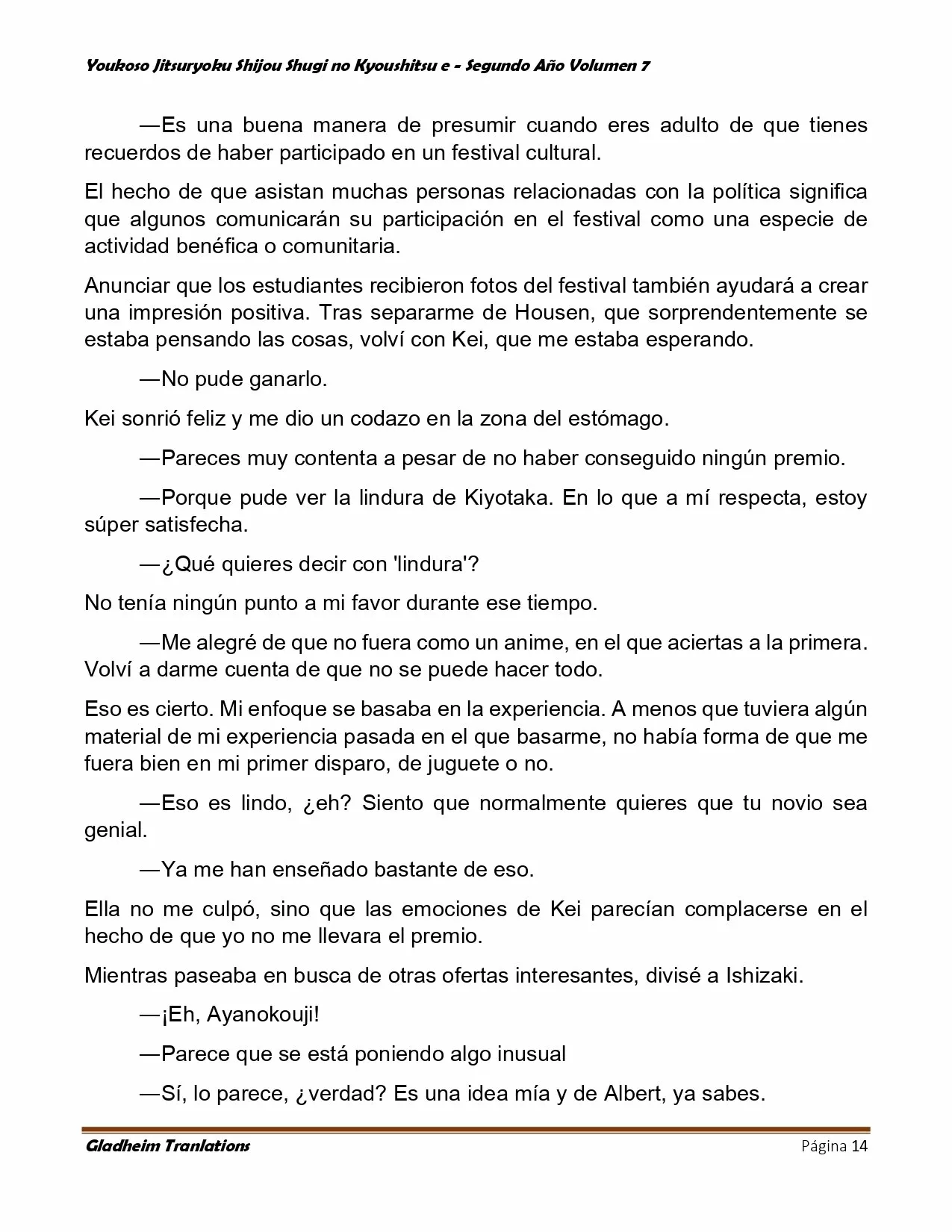 Página 14 del Manga