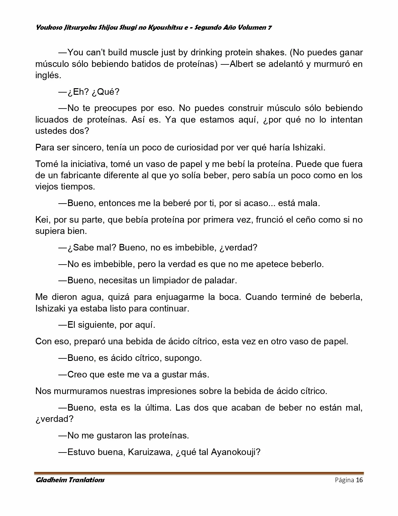 Página 16 del Manga