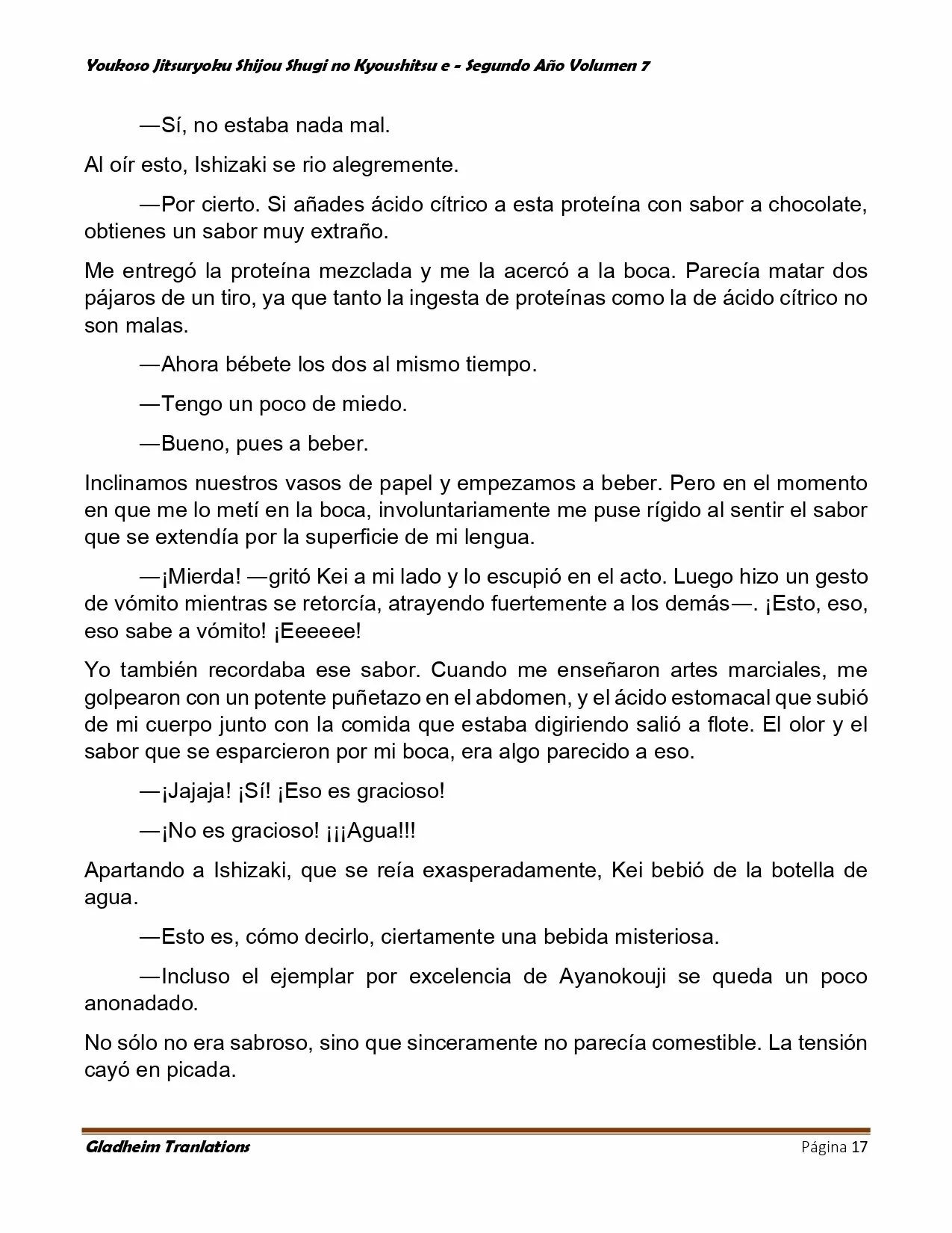 Página 17 del Manga