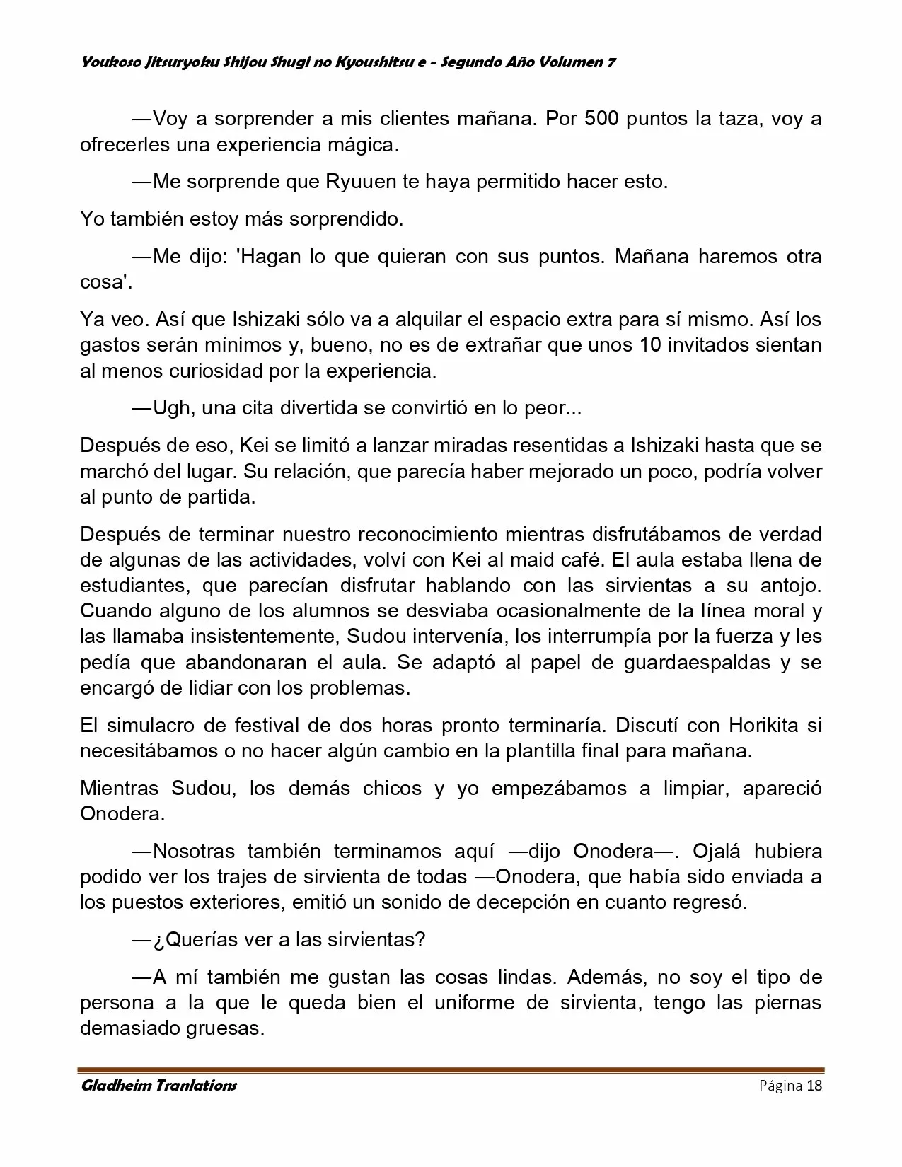 Página 18 del Manga