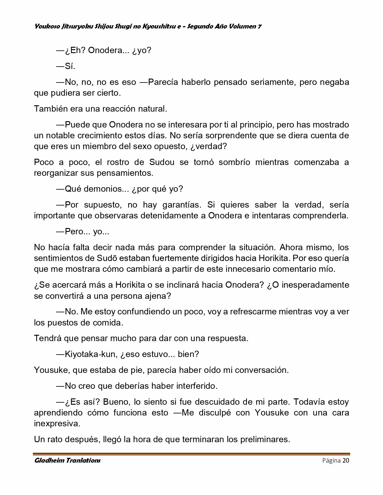 Página 20 del Manga