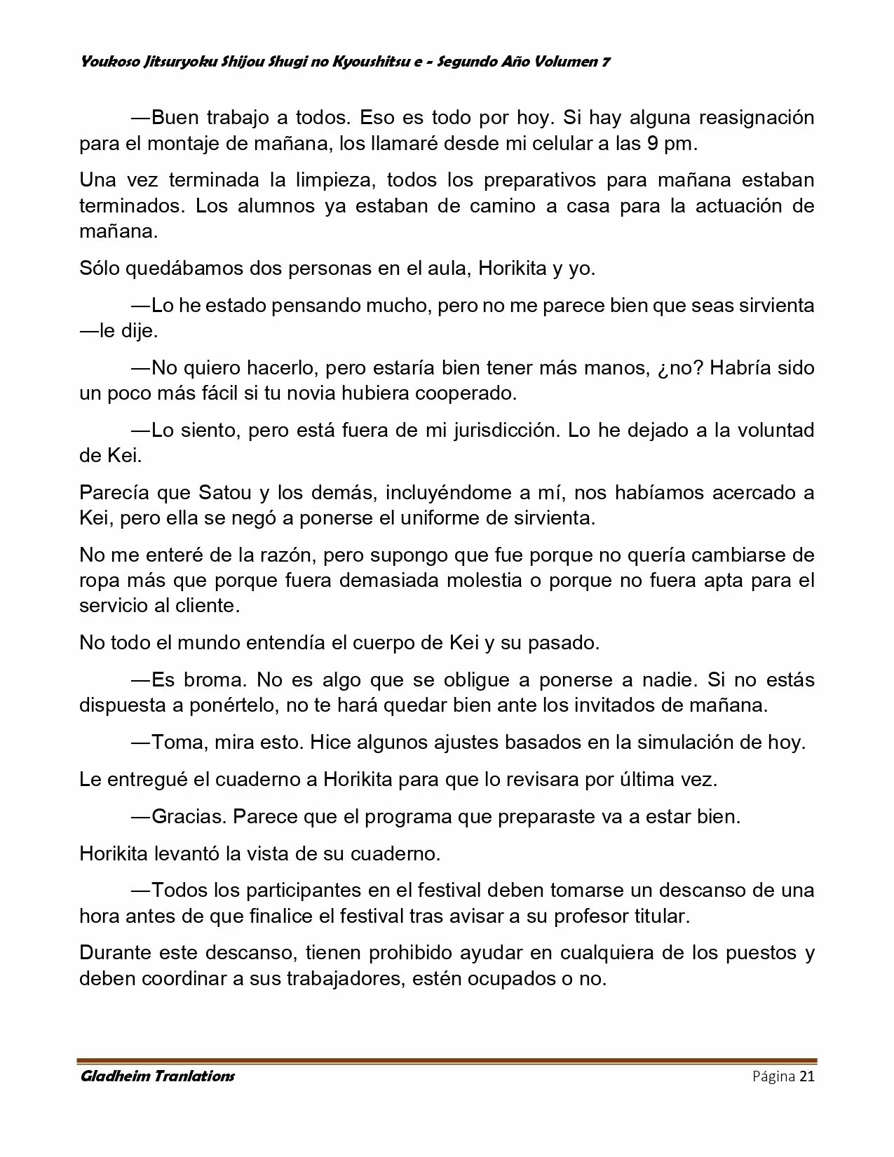 Página 21 del Manga