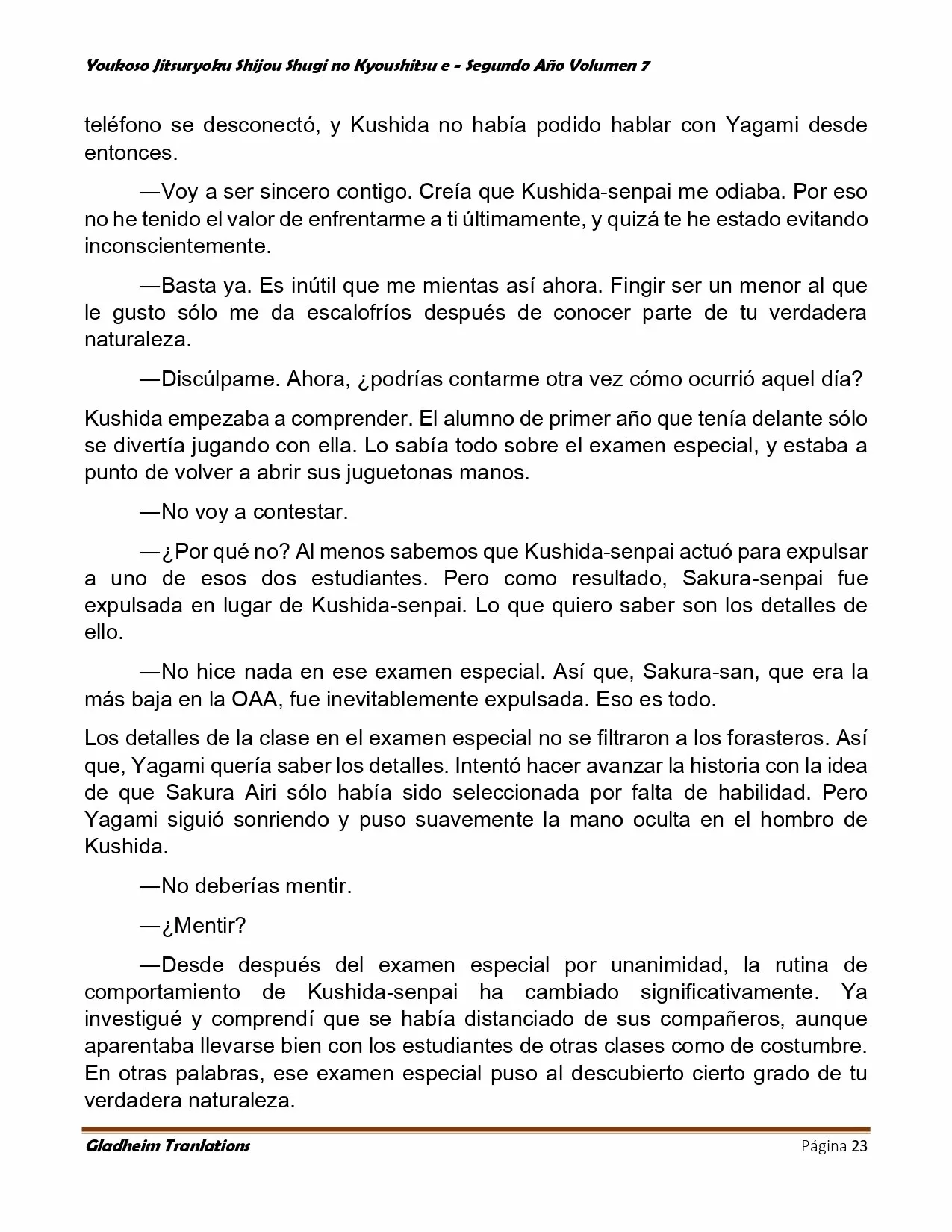 Página 23 del Manga