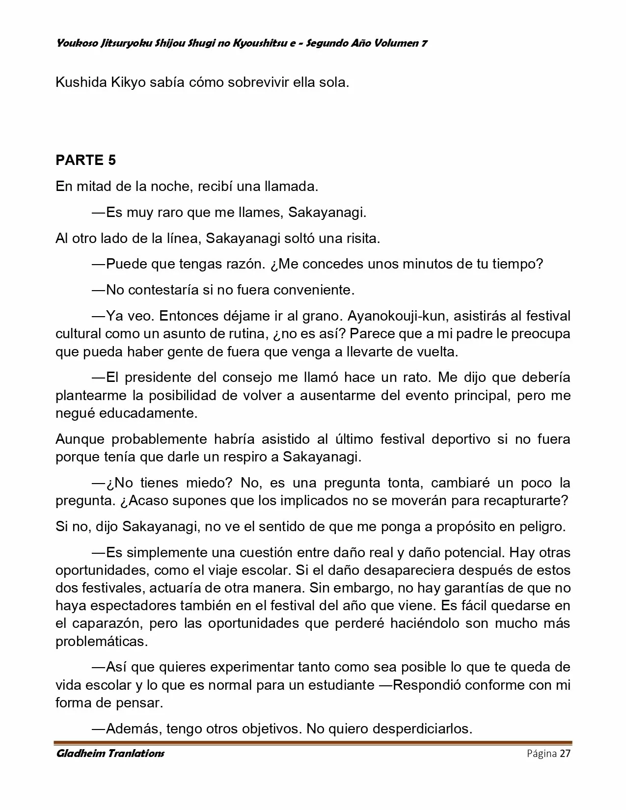 Página 27 del Manga