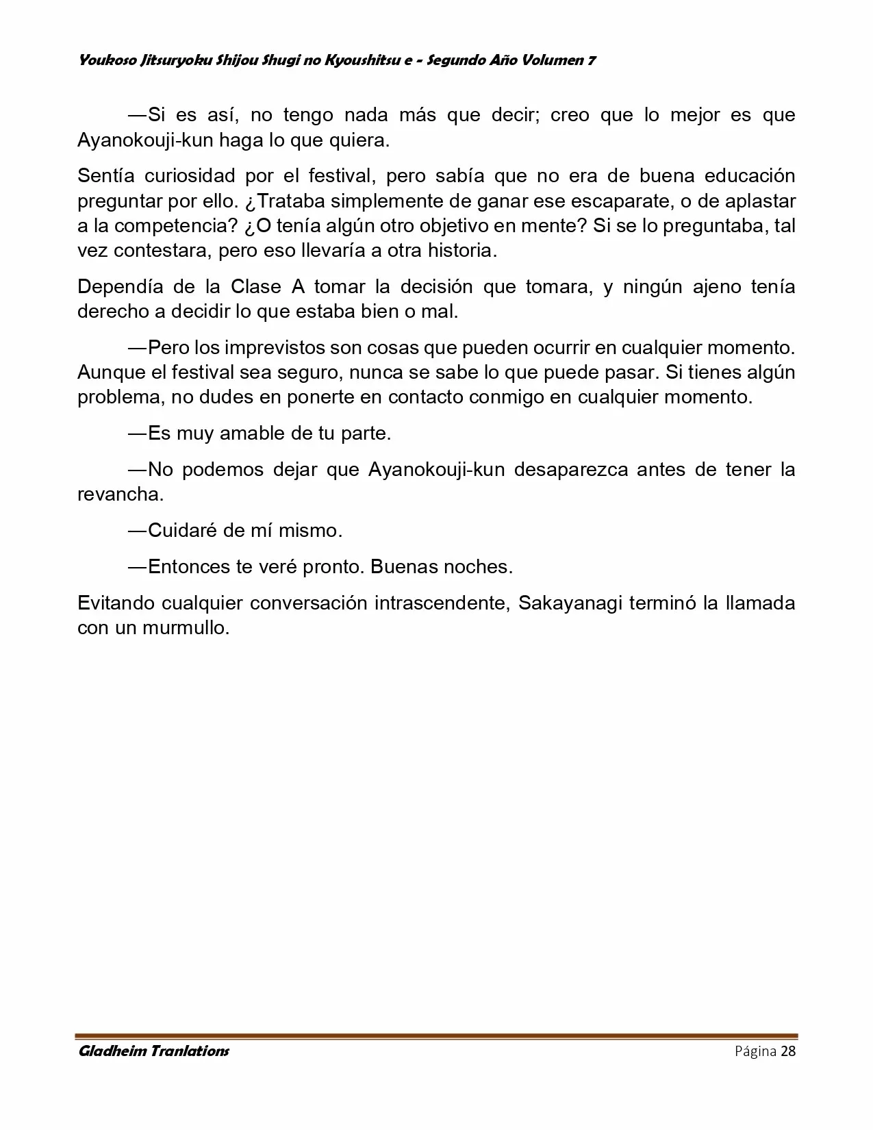 Página 28 del Manga