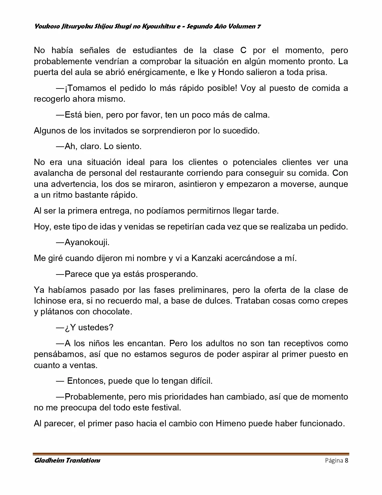 Página 8 del Manga