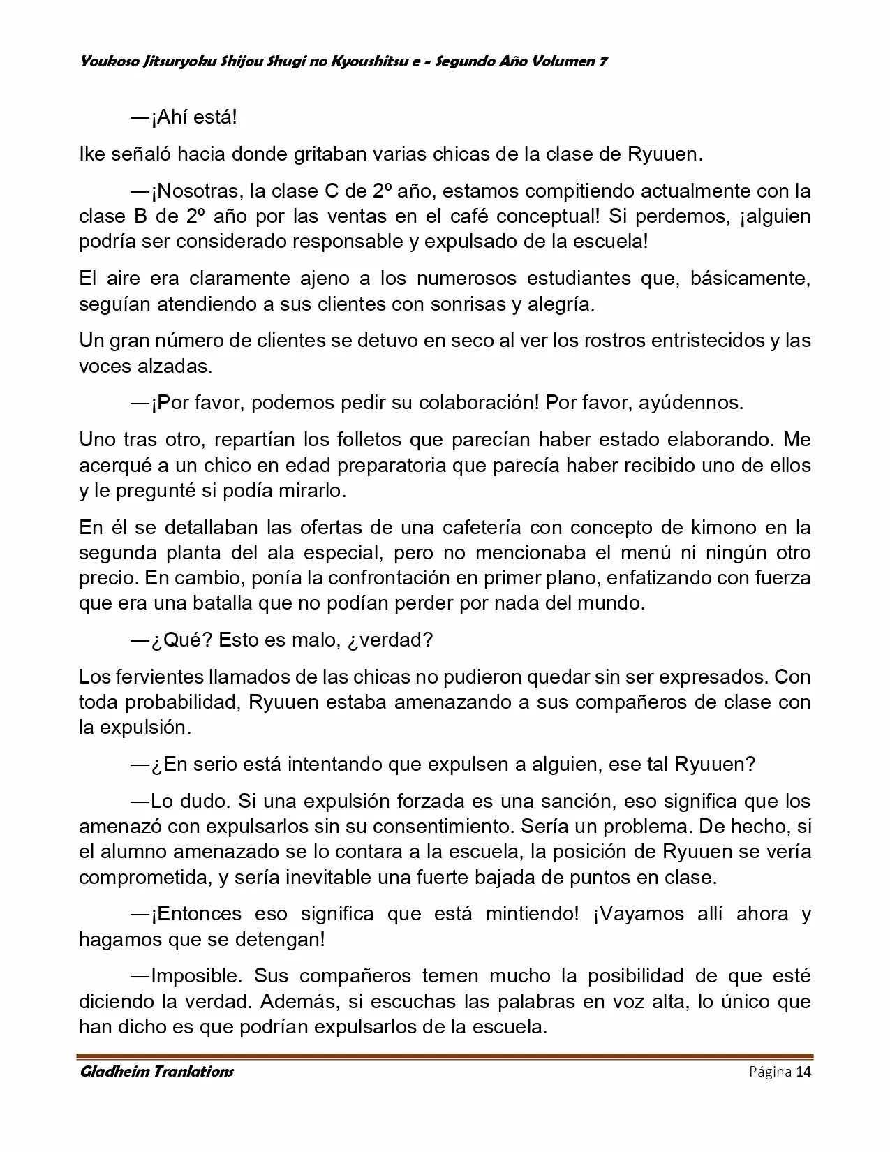 Página 14 del Manga