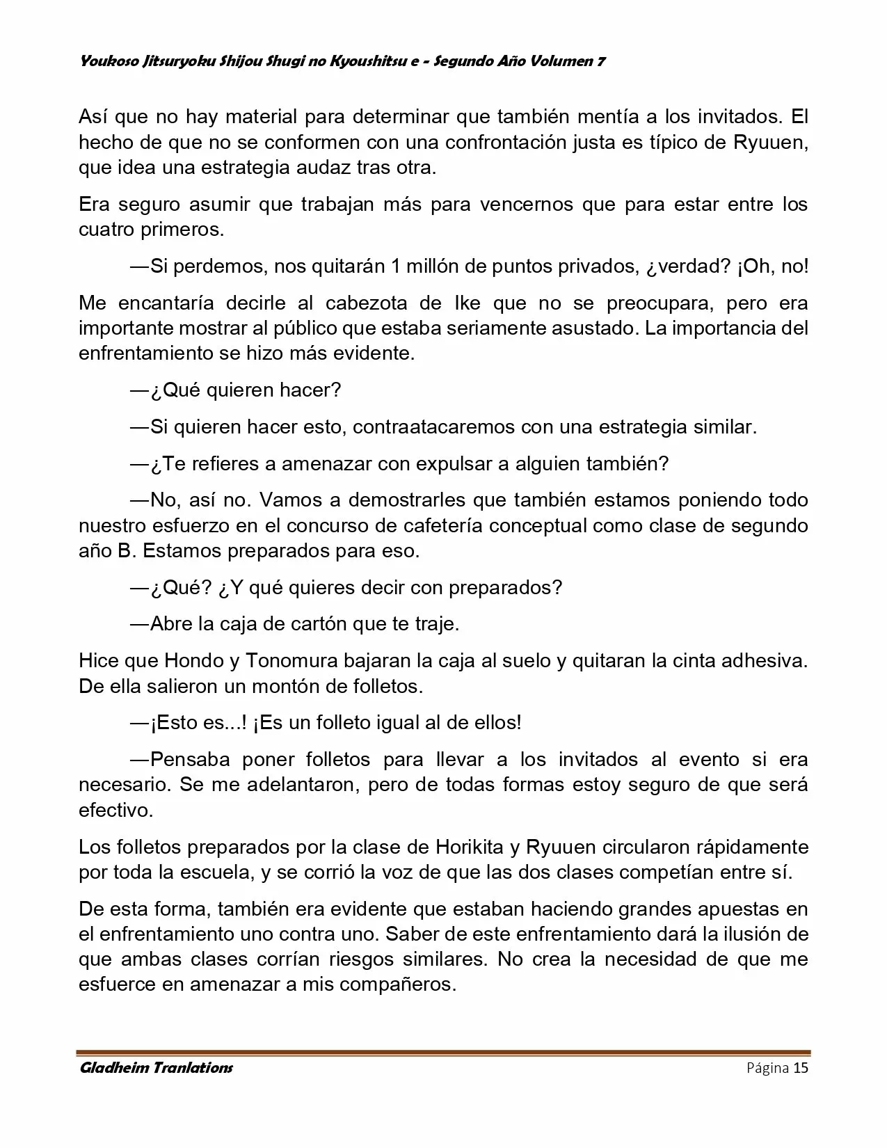 Página 15 del Manga