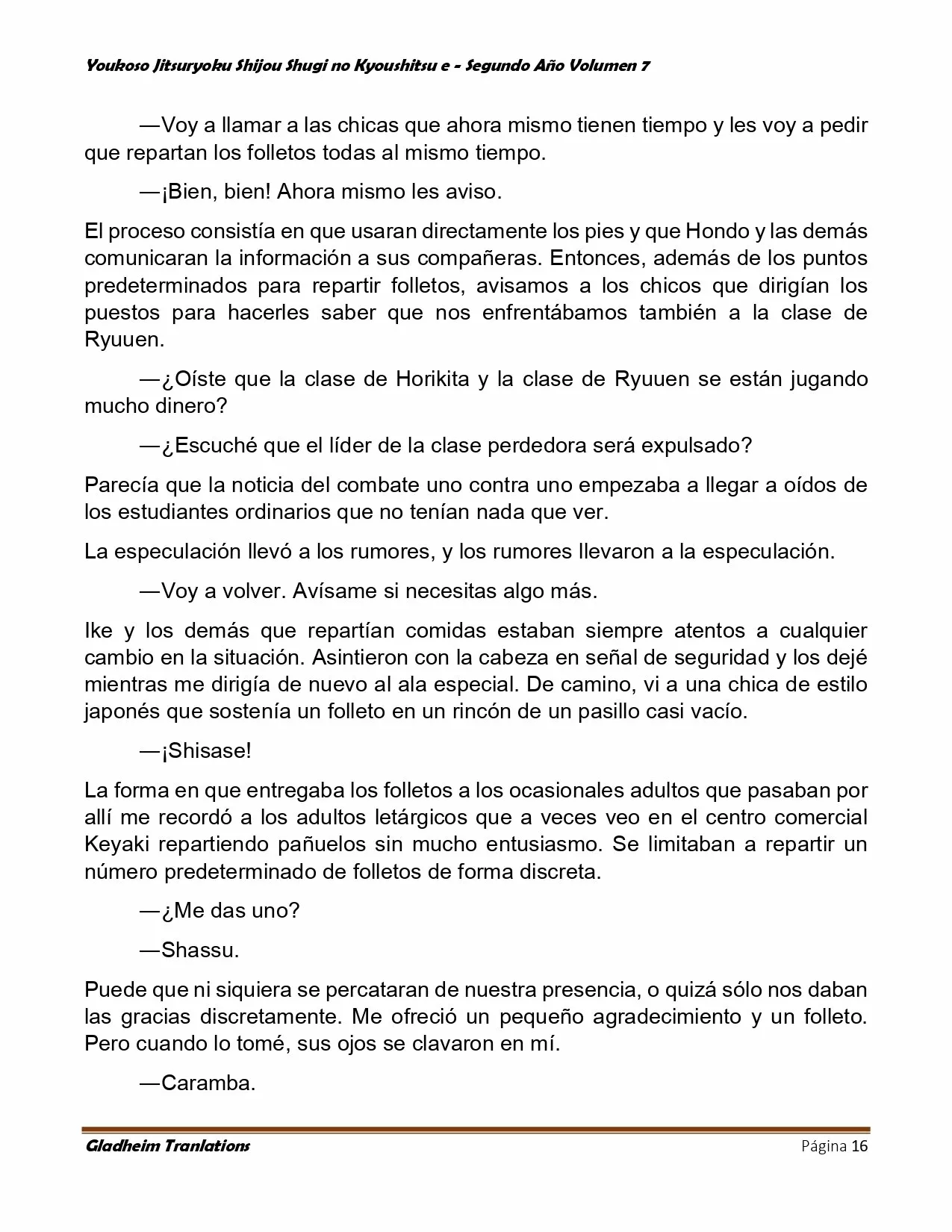 Página 16 del Manga