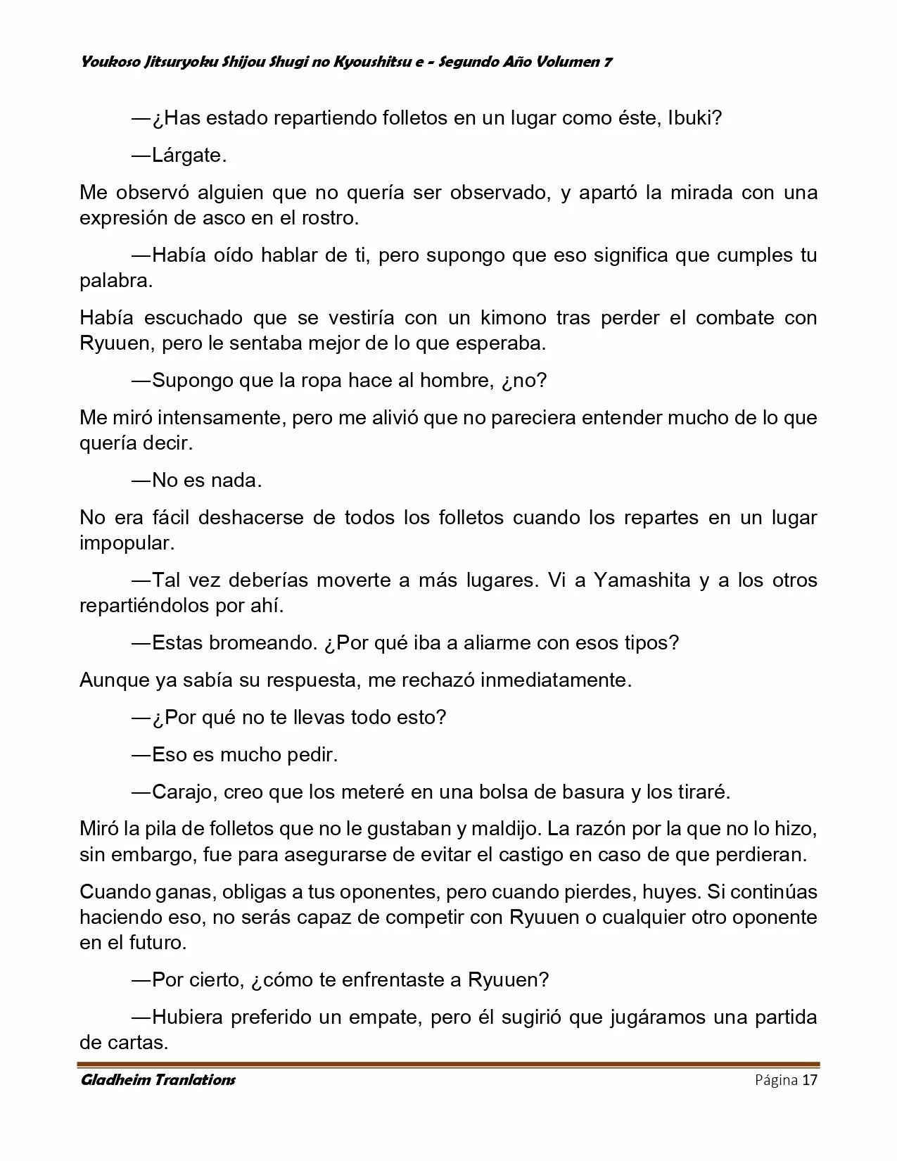 Página 17 del Manga