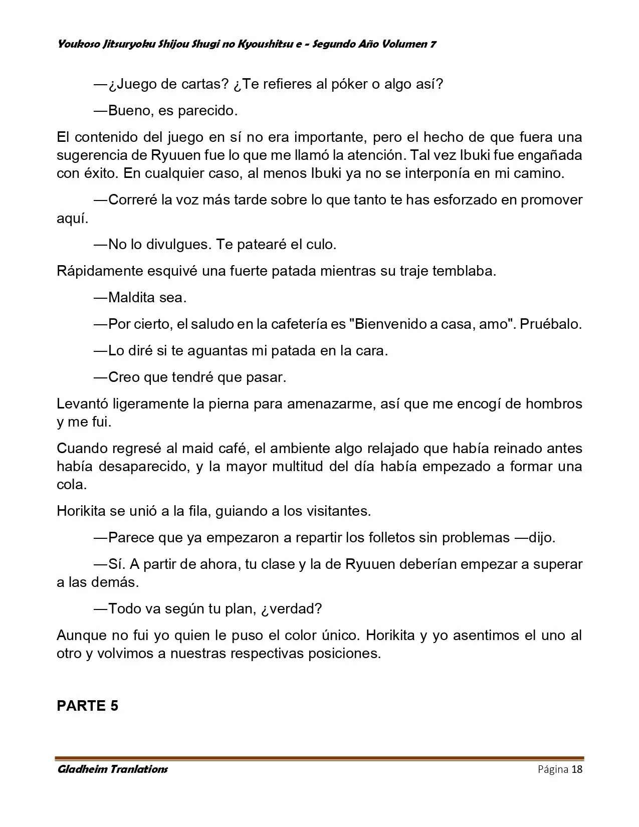 Página 18 del Manga