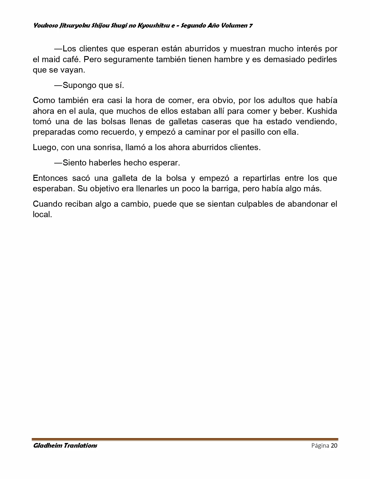 Página 20 del Manga