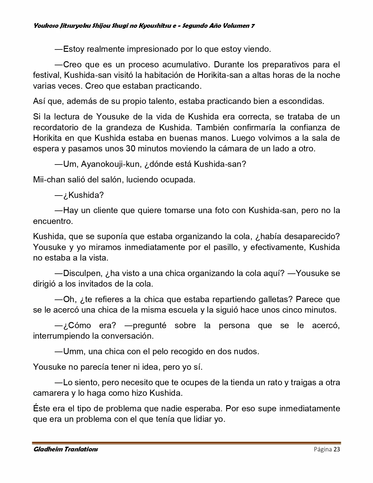 Página 23 del Manga