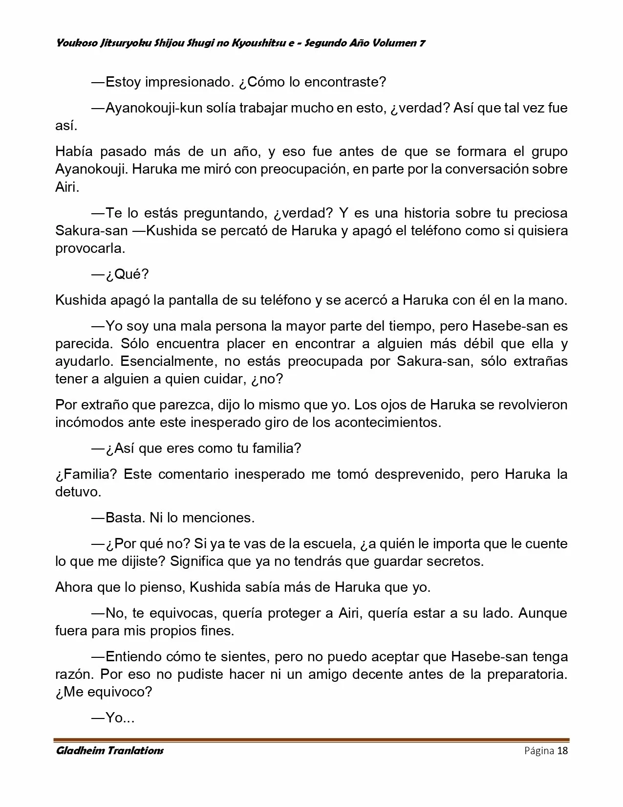 Página 18 del Manga