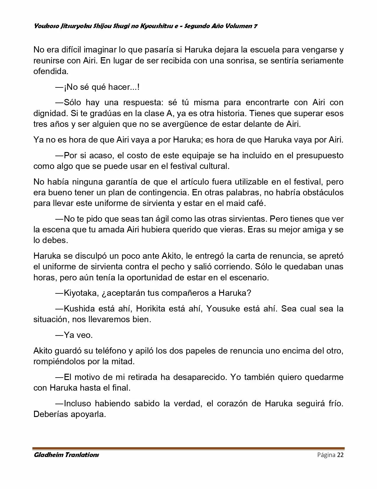 Página 22 del Manga