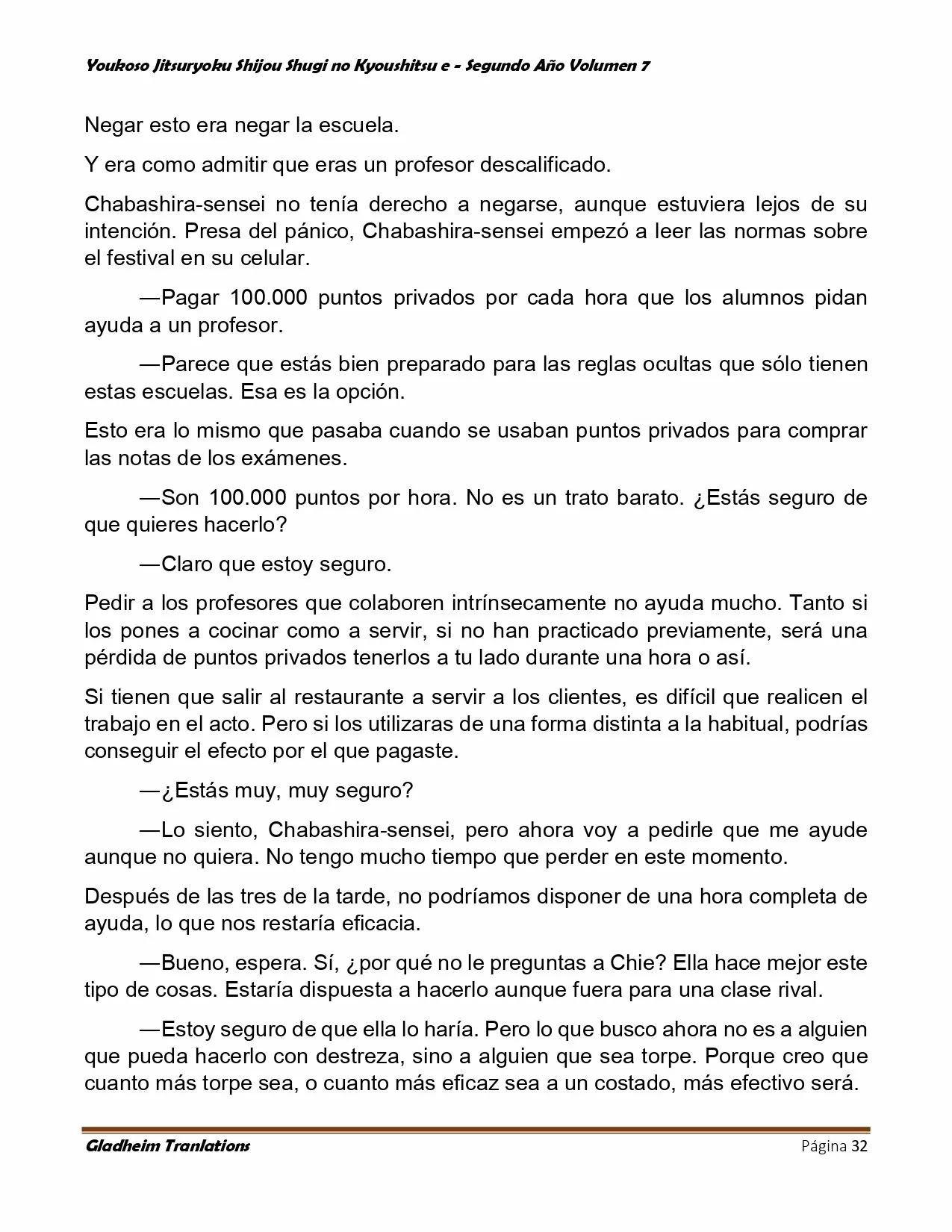 Página 32 del Manga