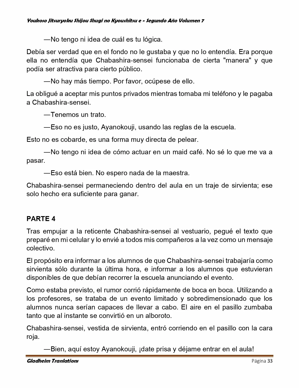 Página 33 del Manga