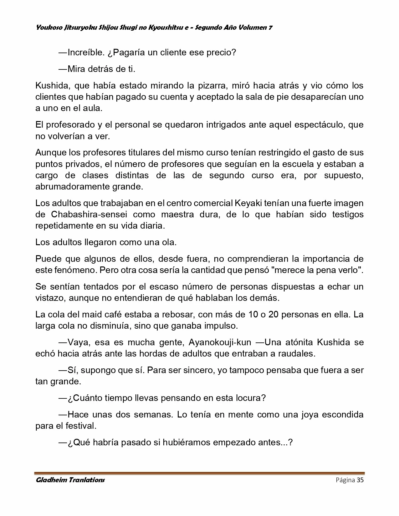 Página 35 del Manga