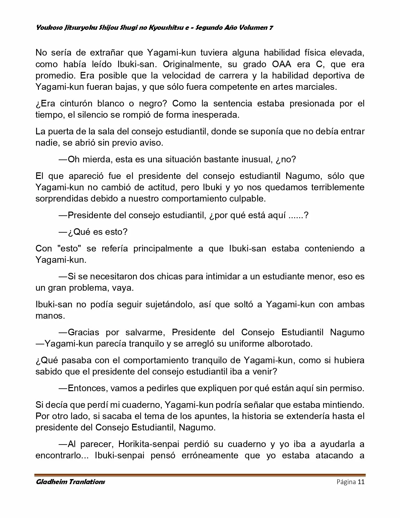 Página 11 del Manga