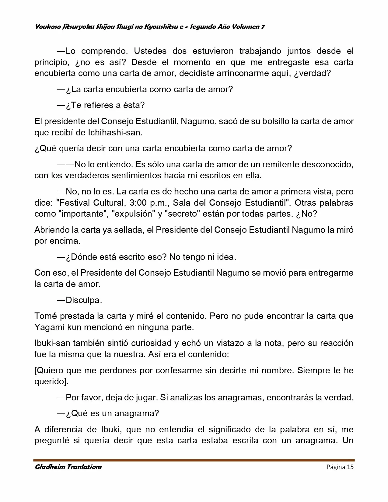 Página 15 del Manga