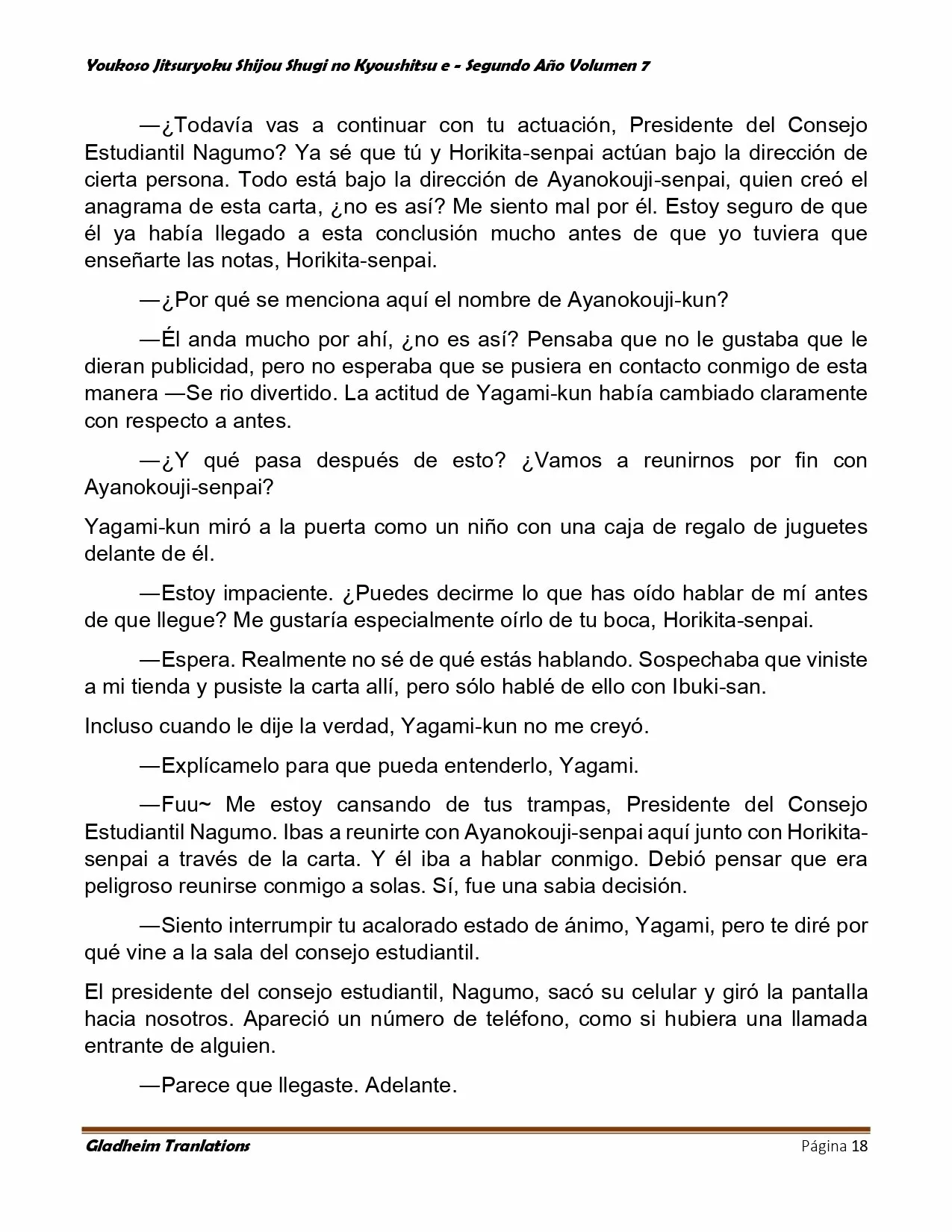 Página 18 del Manga