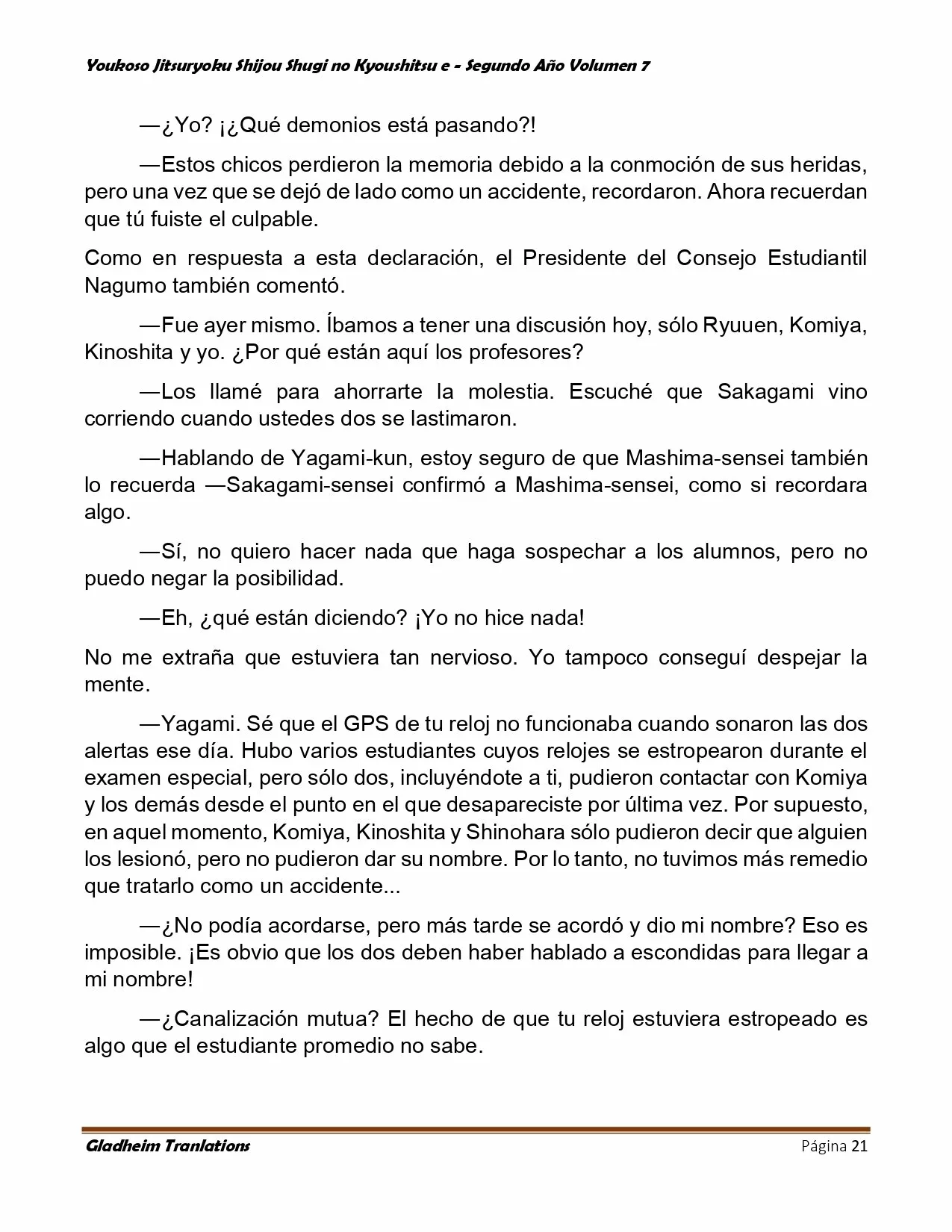 Página 21 del Manga