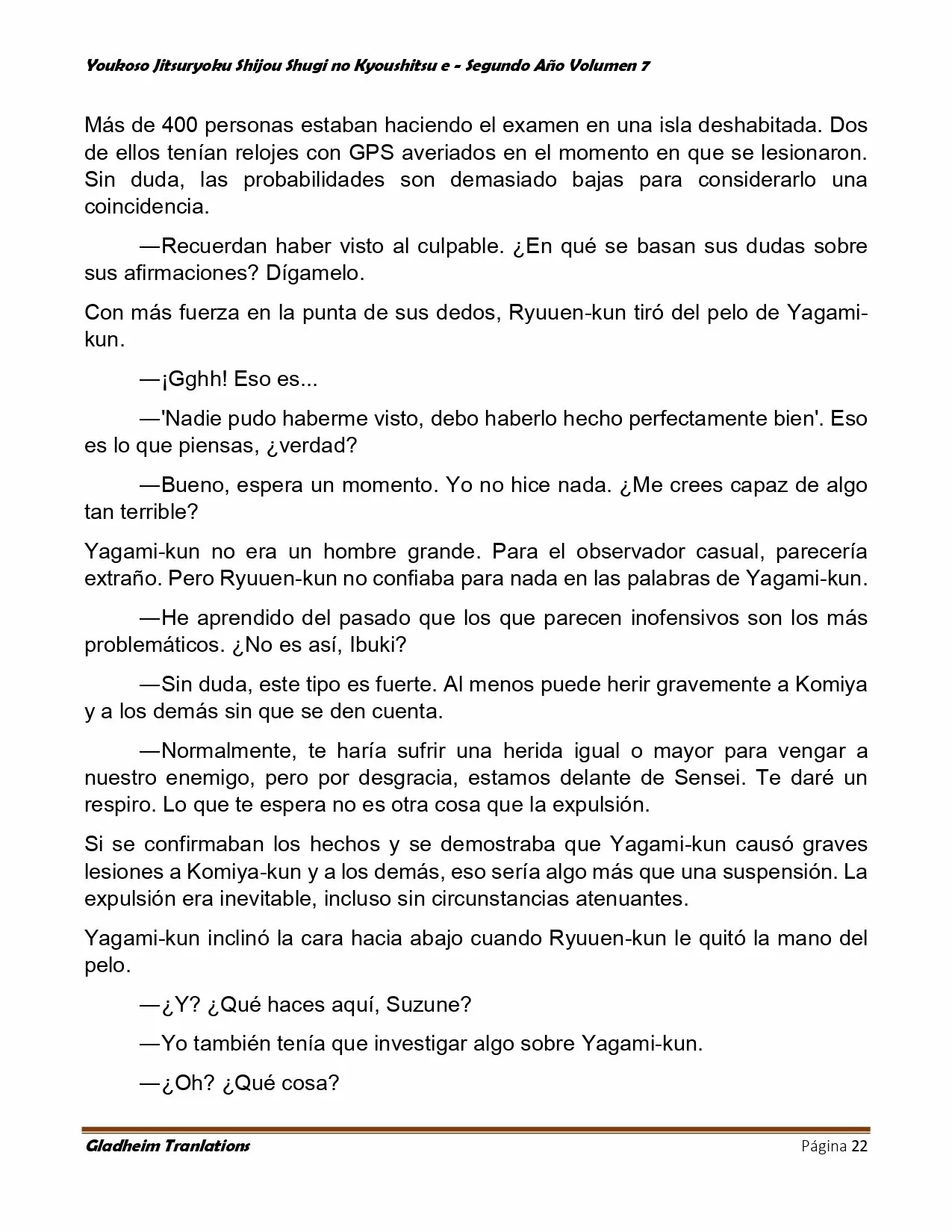 Página 22 del Manga