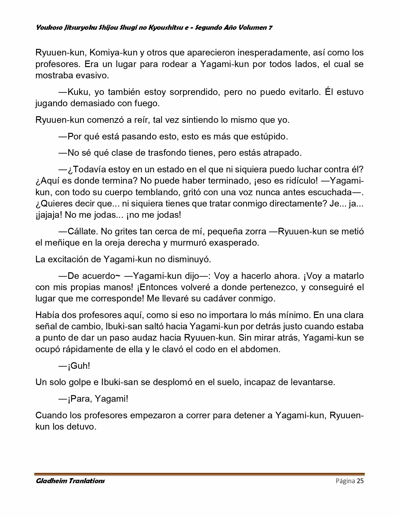 Página 25 del Manga