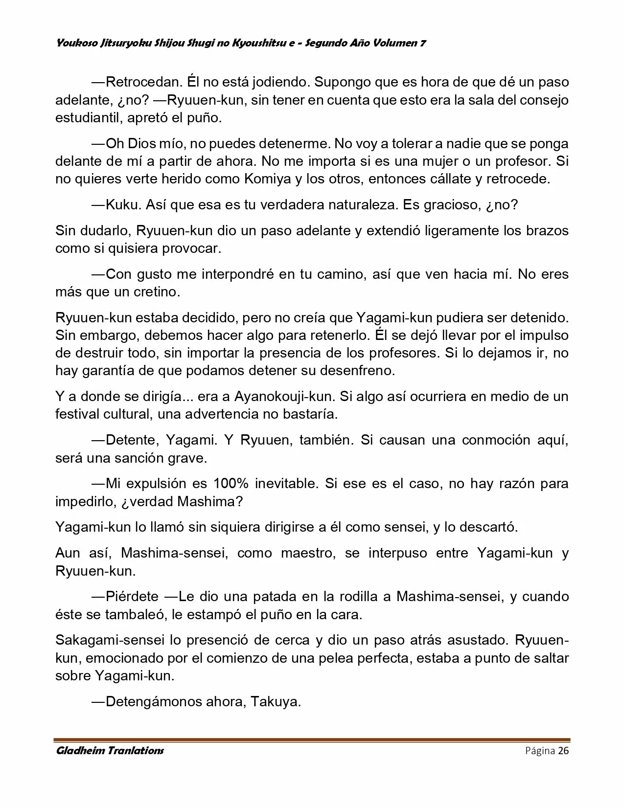 Página 26 del Manga