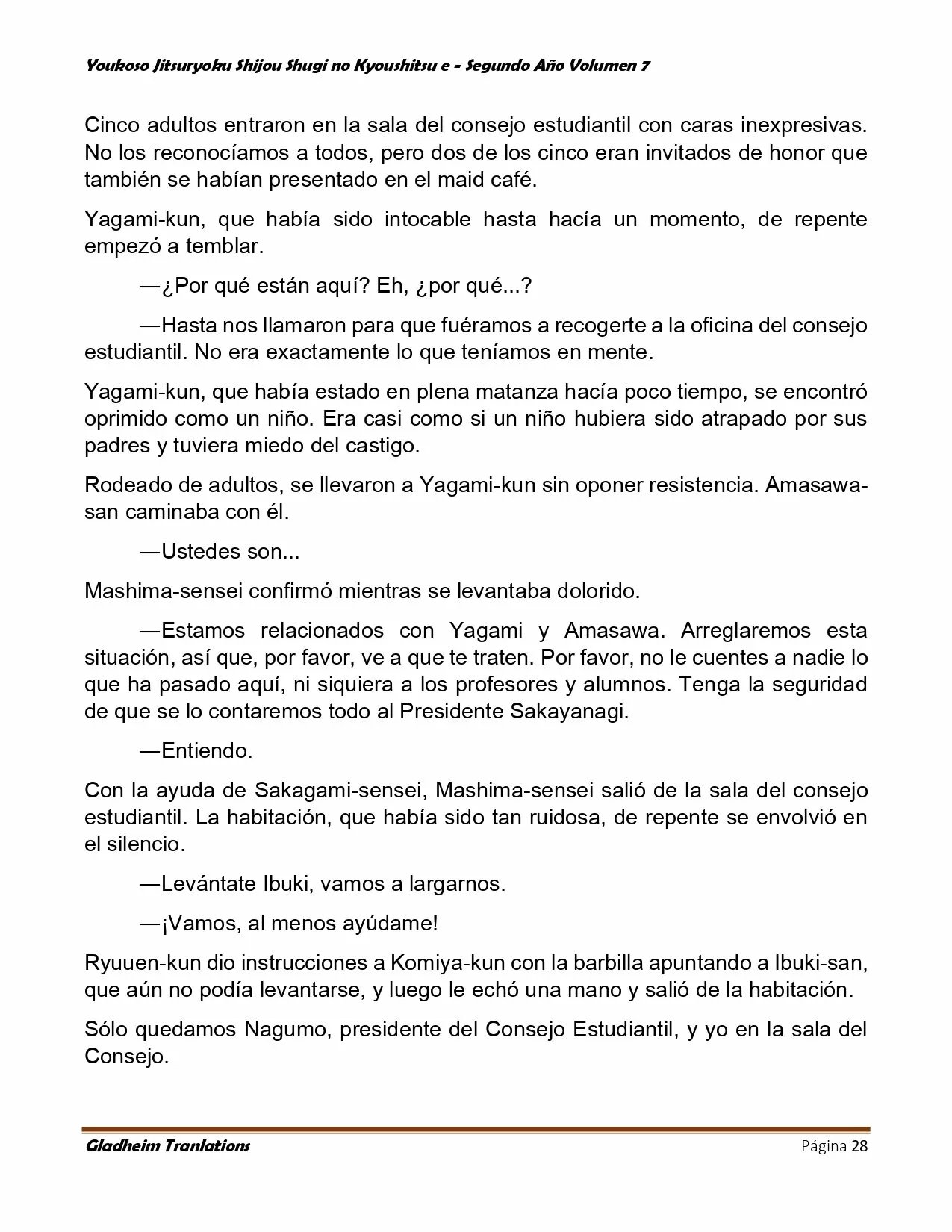 Página 28 del Manga