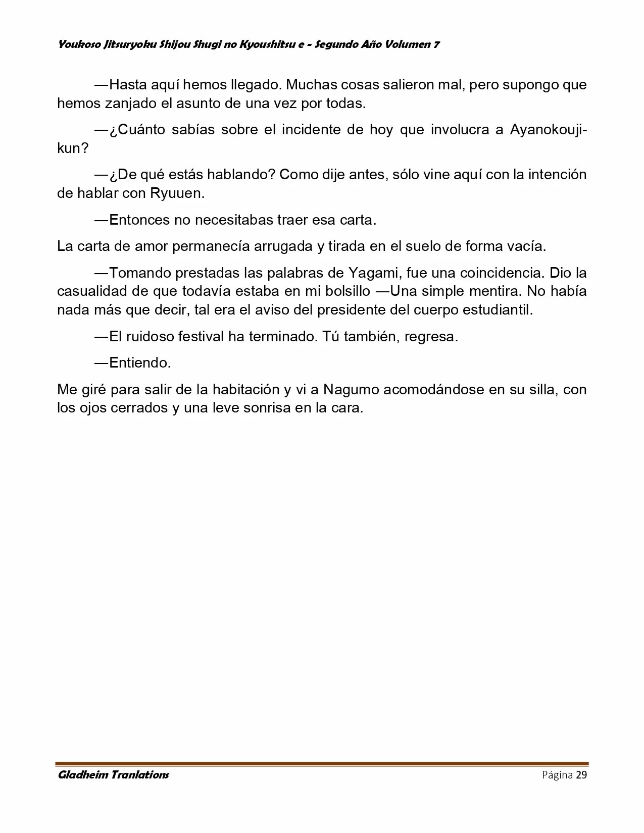 Página 29 del Manga