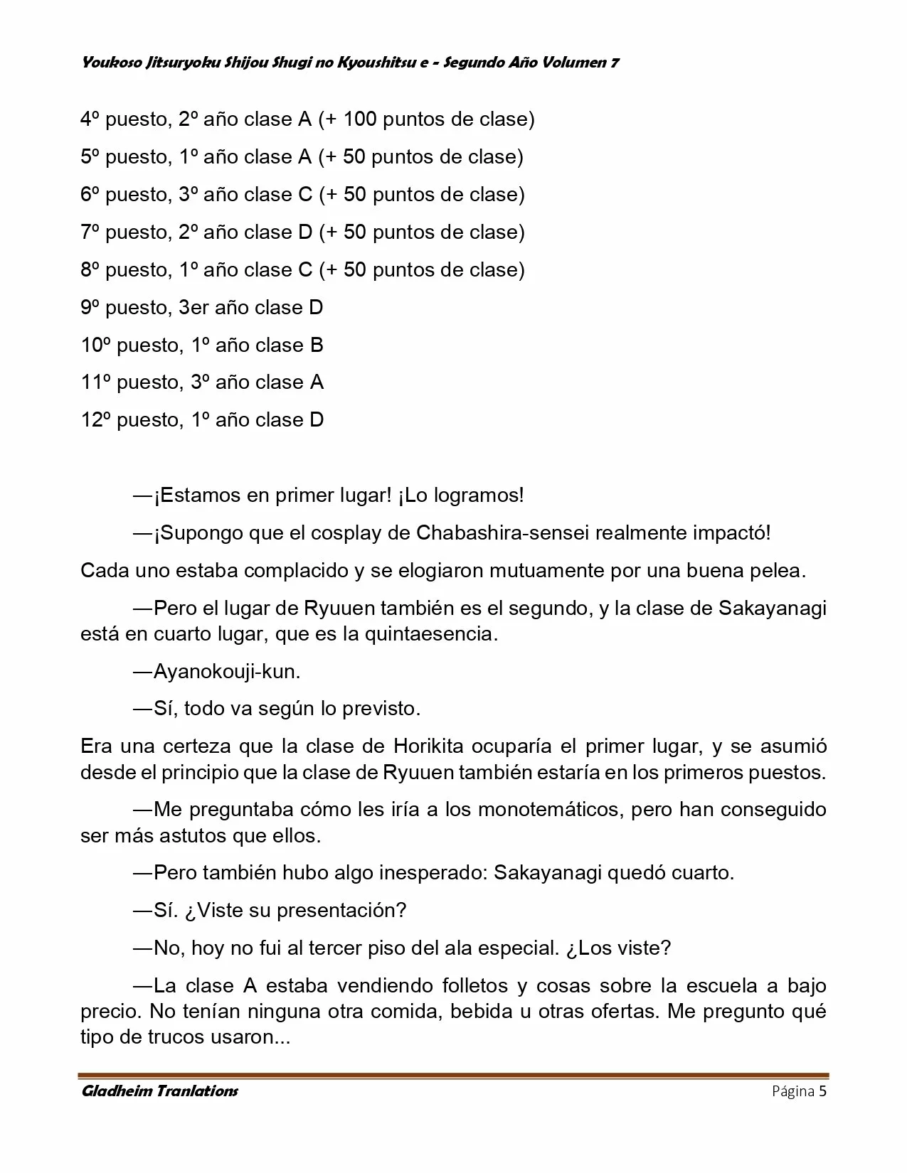 Página 5 del Manga