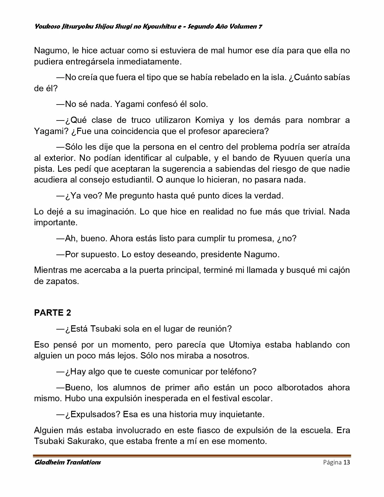 Página 13 del Manga