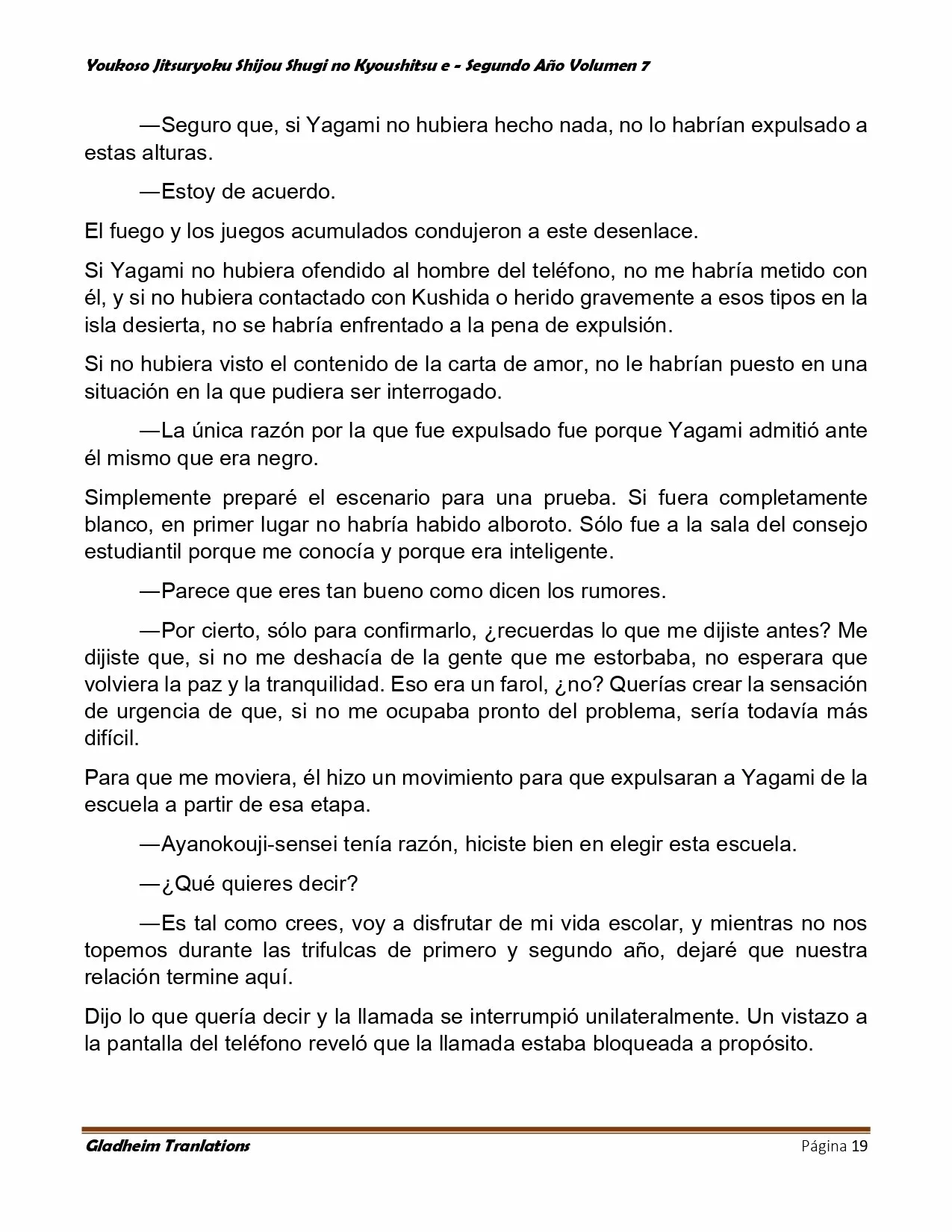 Página 19 del Manga