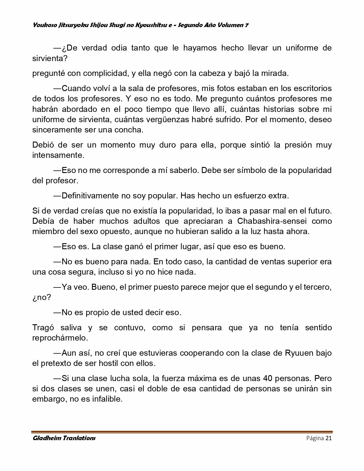 Página 21 del Manga