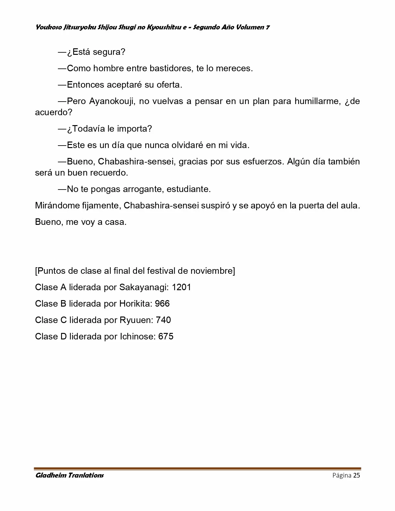 Página 25 del Manga