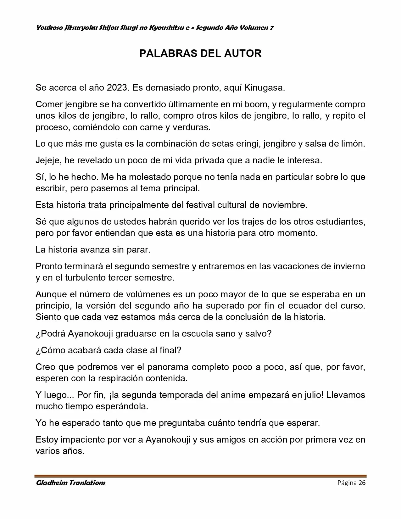 Página 26 del Manga